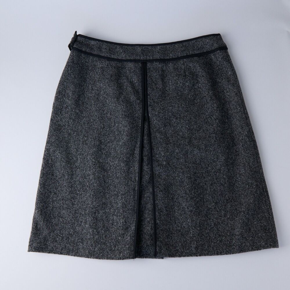Cerruti 1881 A-Line Skirt Womens 10 Wool Academia Minimalist Office Siren Y2K - Picture 6 of 7